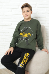 Erkek Çocuk Pijama Takımı %100 Pamuk İnterlok Kumaş 12447