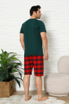 Erkek Pijama Takımı - Ekose Altlı (Diz Boyu) - 12425