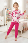 Kız Çocuk %100 Pamuk Pijama Takımı 4-11 Yaş 12628