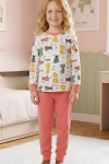 Kız Çocuk %100 Pamuk Pijama Takımı 4-11 Yaş 12628