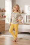 Kız Çocuk %100 Pamuk Pijama Takımı 4-11 Yaş 12628