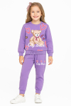 Kız Çocuk 2 İplik Şardonsuz Ayıcık Baskılı Alt-Üst Takım-3 -10 Yaş 12415