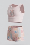 Kız Çocuk 2li Mayo Takımı-Crop Üst ve Slip Şortlu 2-12 Yaş 12704IS