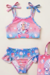 Kız Çocuk Çantalı 3lü Mayo Takımı (Çanta+Mayo+Bikini) 3-10 Yaş 12648N