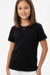 Kız Çocuk Geniş Kalıp Basic T-Shirt 6-14 Yaş 12691DS