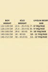 Kız Çocuk Mayo Takımı-Ayarlanabilir Askılı Kollu ve Renk Biyeli 8-12 Yaş 12617B