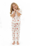 Kız Çocuk Pijama Takımı %100 Pamuk 3-13 Yaş 12714IS