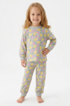 %100 Pamuk ve Baskılı Kız Çocuk Pijama Takımı 9-36 Ay 12741IS