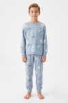 Erkek Çocuk %100 Pamuk Pijama Takımı 3-13 Yaş 12734IS