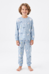 Erkek Çocuk %100 Pamuk Pijama Takımı 3-13 Yaş 12734IS